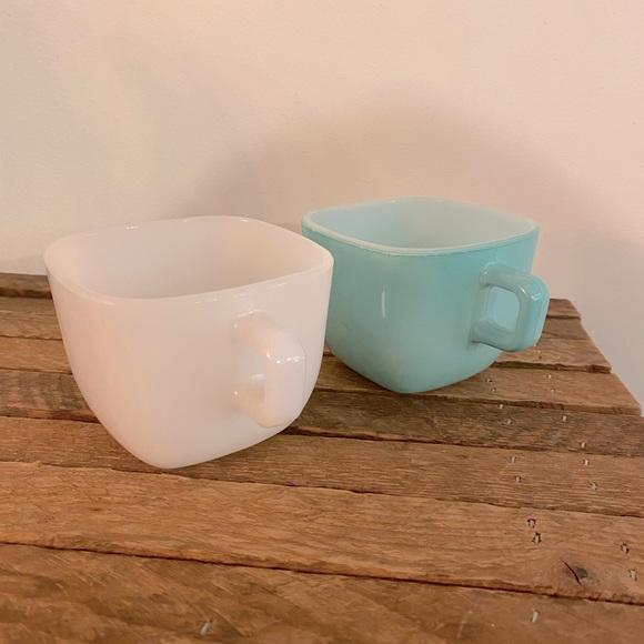 GLASBAKE vintage square mugs - Picture 3 of 5